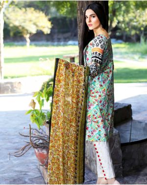 Mahae Embroidered Lawn 2017 - 01A