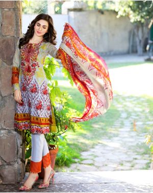 Mahae Embroidered Lawn 2017 - 02B