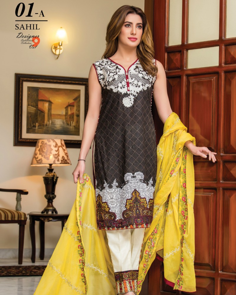 Sahil Designer Embroidered Collection Vol 9 - 01A